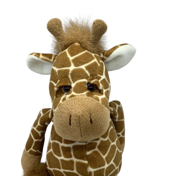 Russ Berrie "Stretch" Giraffe Plush Stuffed Animal Toy 14" Floppy Beanbag - Picture 2 of 6